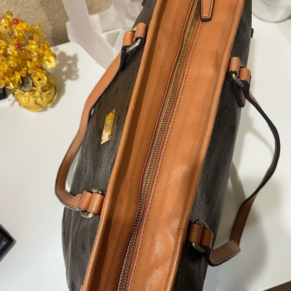 MCM BROWN VISETOS TOTE BAG - Picture 4 of 16